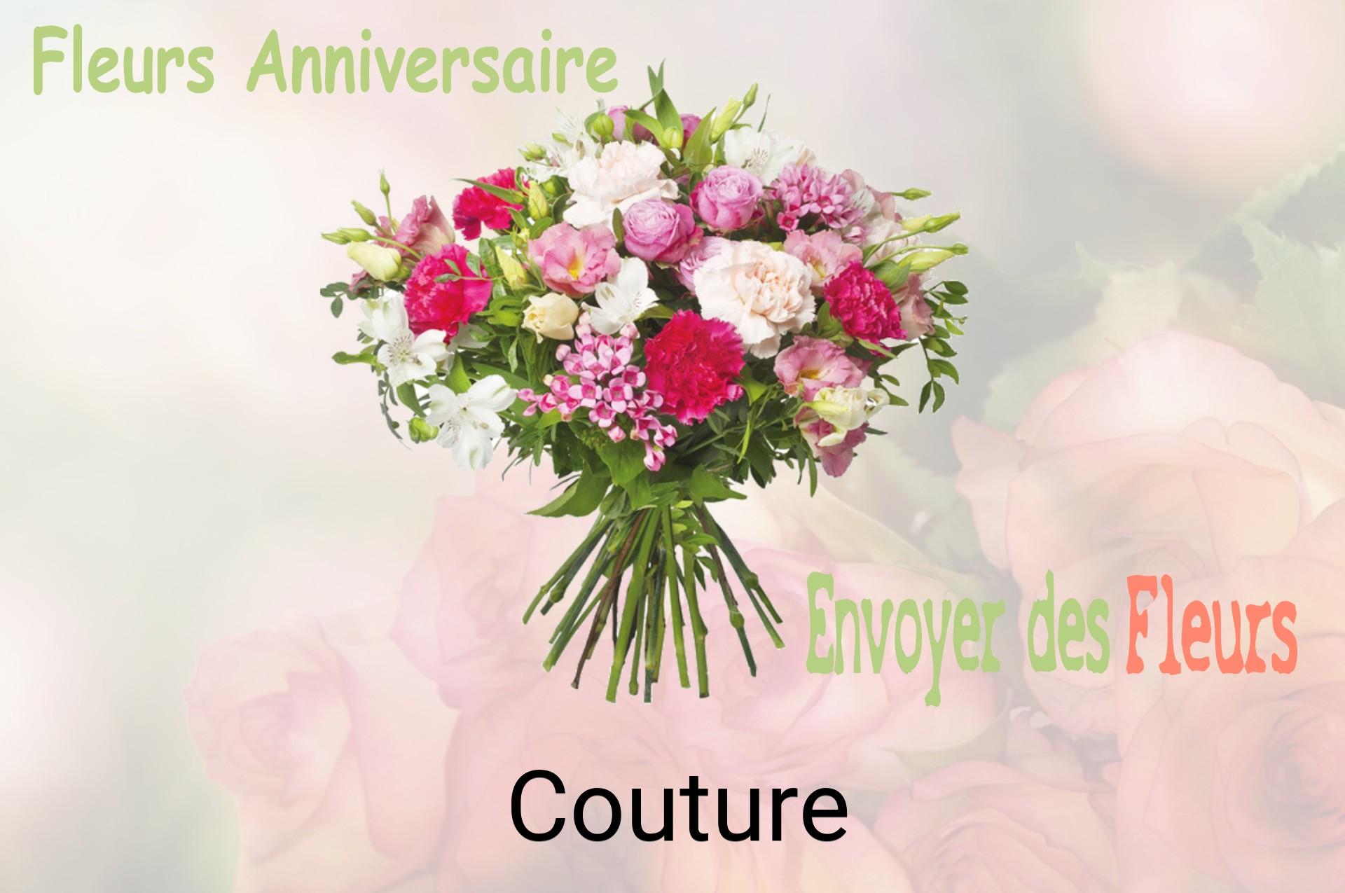 Bouquet de fleurs d’anniversaire livré à Couture
