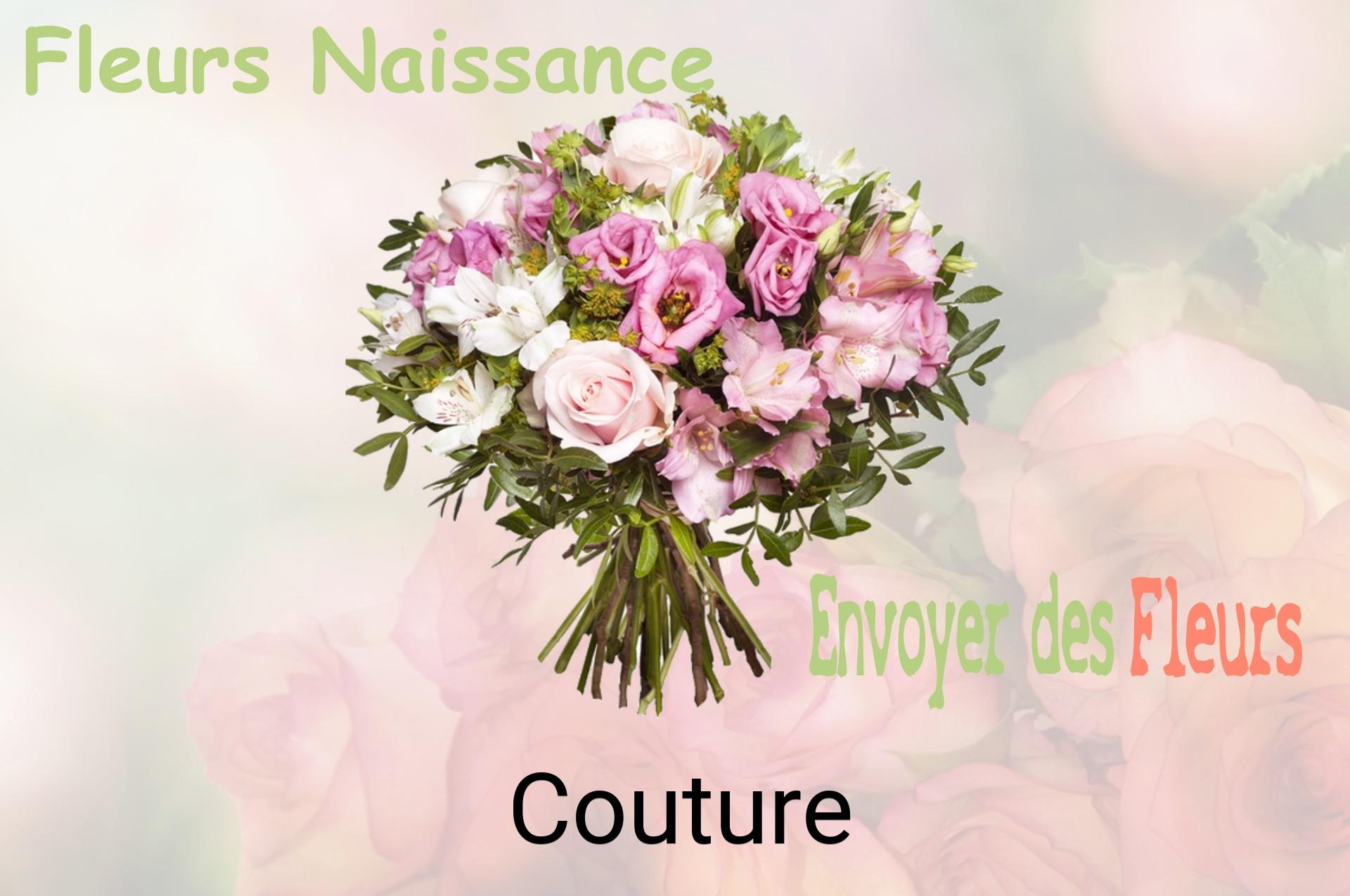 Bouquet de fleurs de naissance livré à Couture